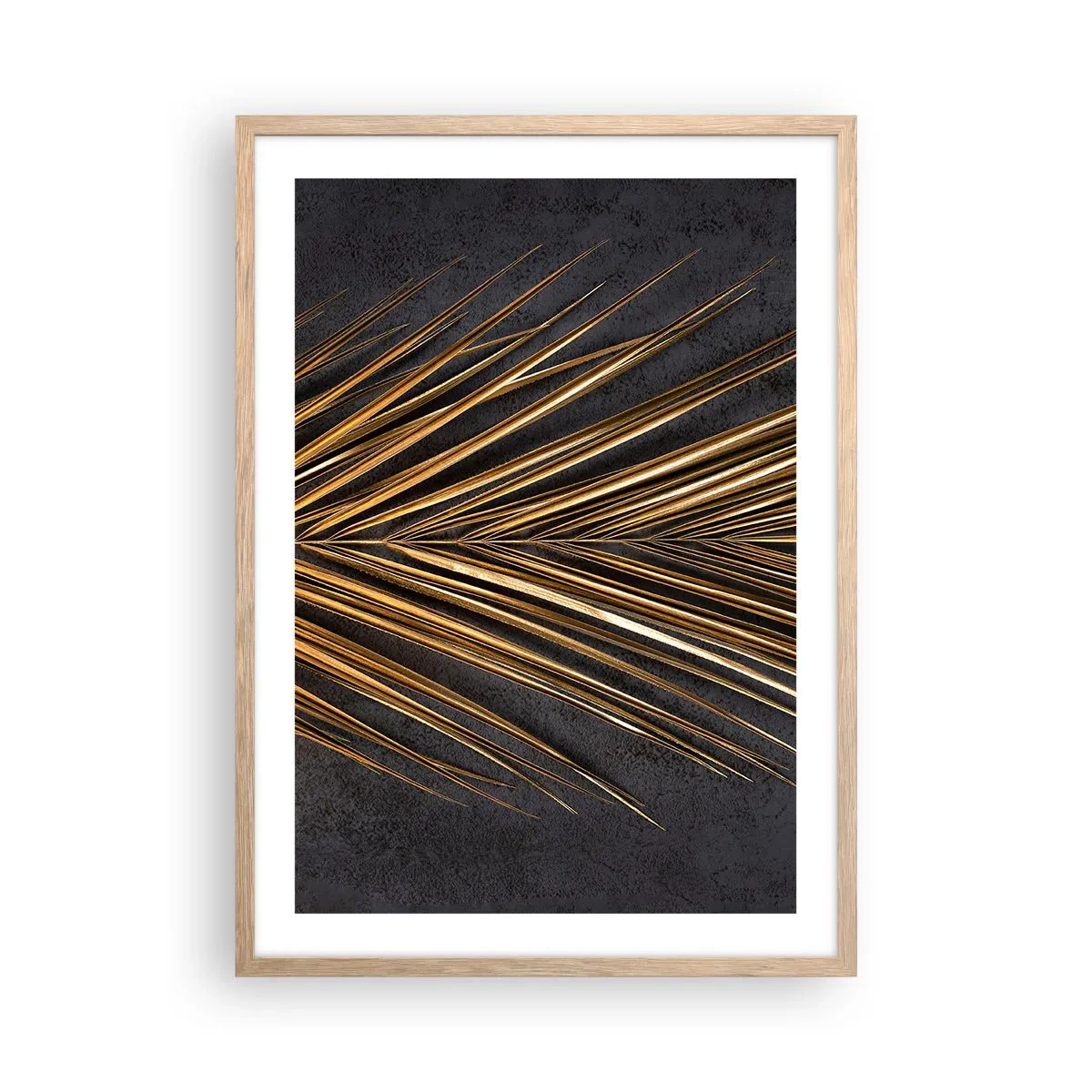 Pôster com moldura de carvalho claro - Ouro dos trópicos - 50x70 cm