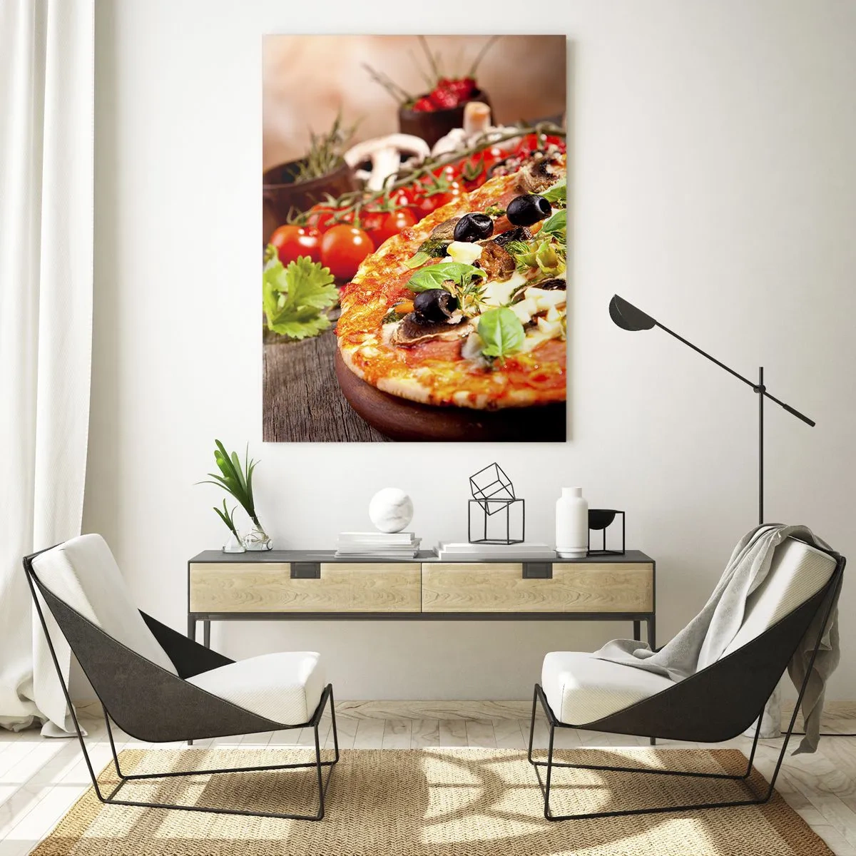Quadro em vidro - Ingredientes telúricos - 50x70 cm
