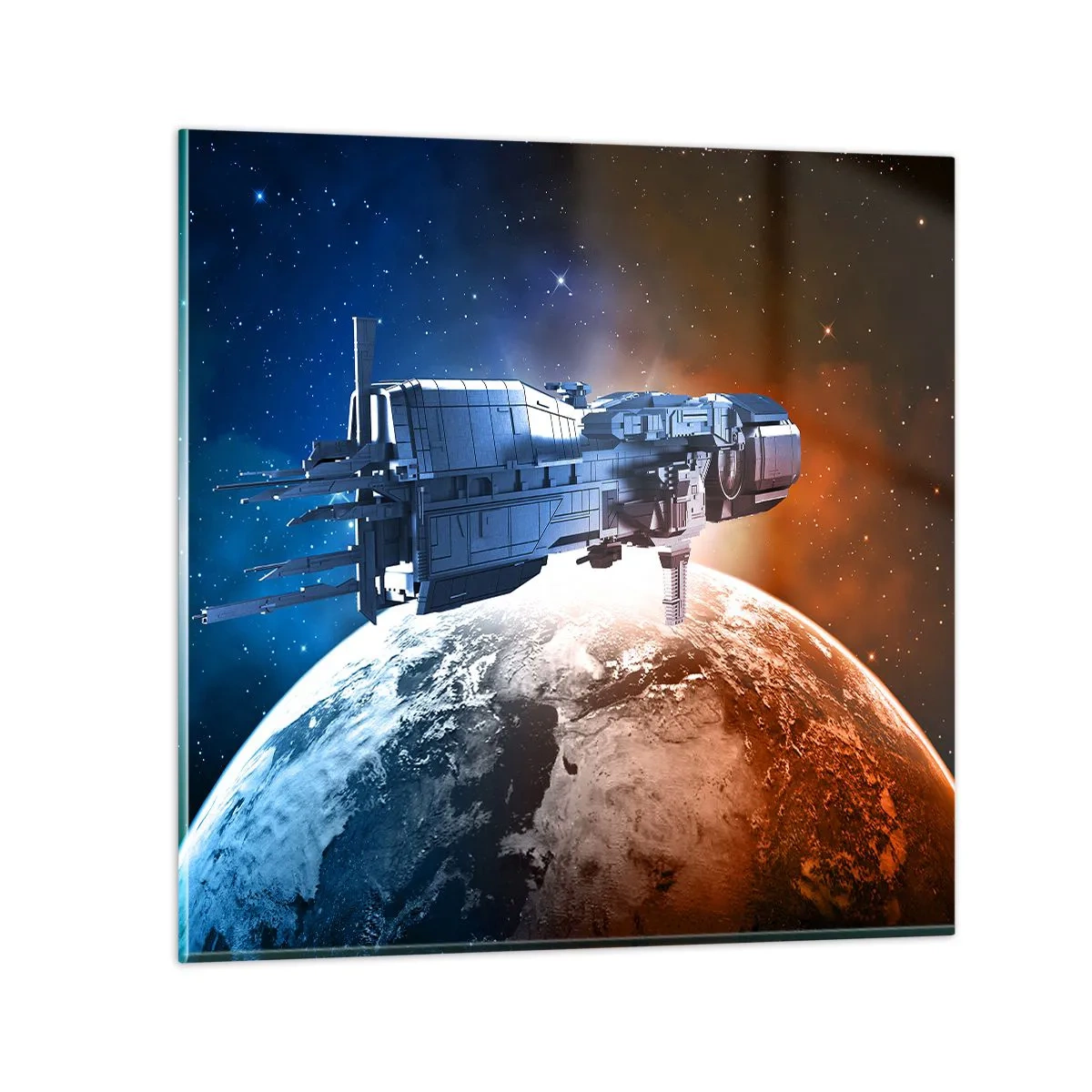 Quadro em vidro - Observador atento - 70x70 cm