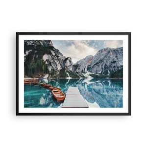 Pôster com moldura preta - Vamos mostrar-lhe a beleza - 70x50 cm