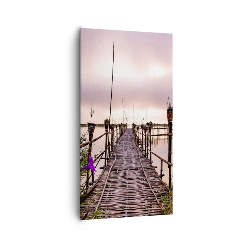 Quadro em tela - Paz e tranquilidade da Ásia - 65x120 cm