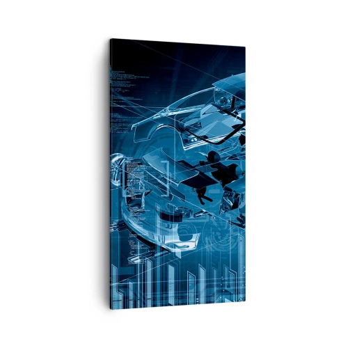 Quadro em tela - Anatomia da engenharia - 45x80 cm