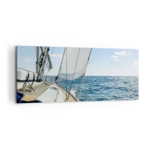 Quadro em tela - Ahoy, aventura - 100x40 cm
