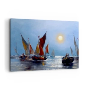 Quadro em tela - Pesca noturna - 100x70 cm