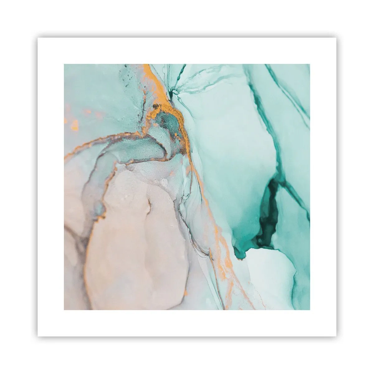 Pôster - Dança das formas e cores - 40x40 cm