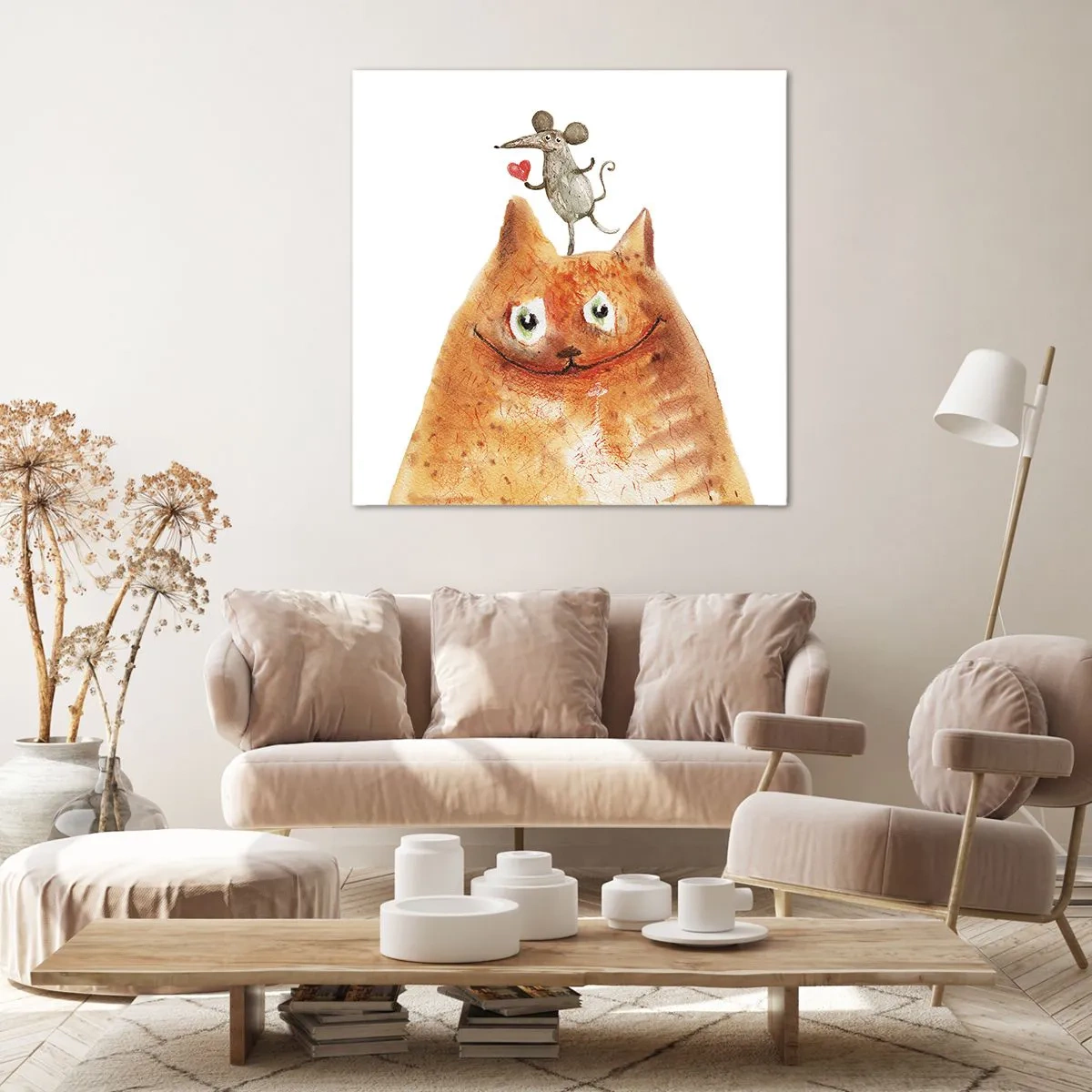 Quadro em tela - Paradoxos do amor - 60x60 cm