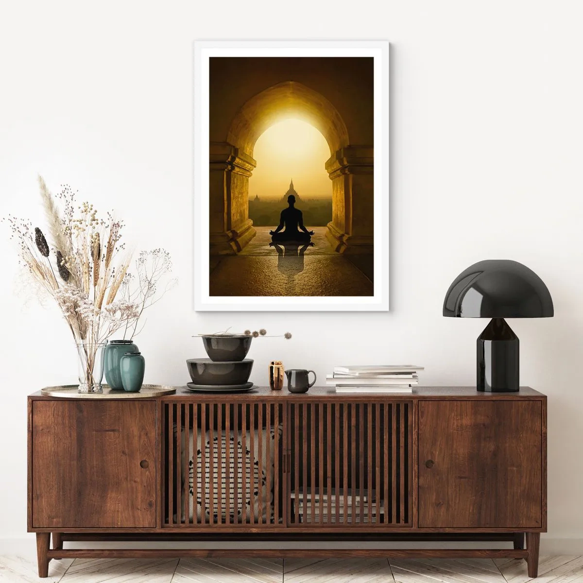 Pôster em moldura branca - Harmonia completa - 70x100 cm