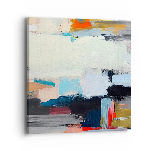 Quadro em tela - Há um método? - 40x40 cm