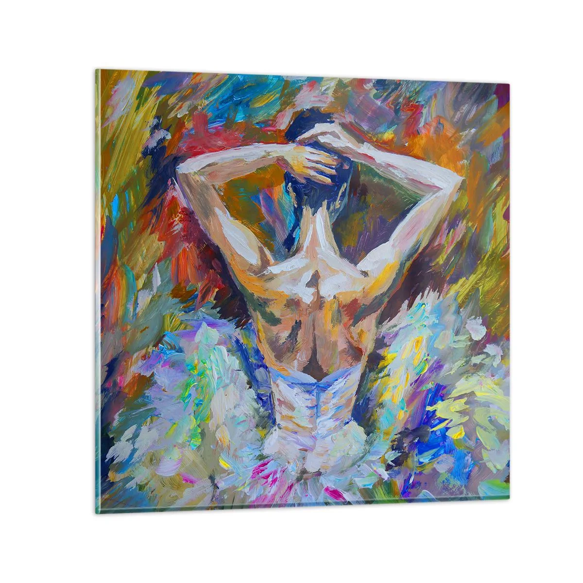Quadro em vidro - Pode ser qualquer coisa - 70x70 cm
