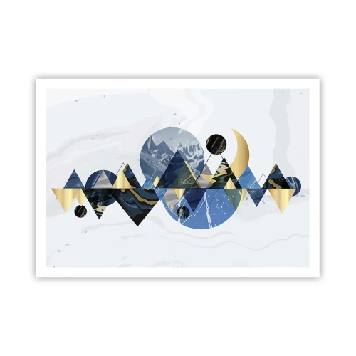 Pôster - Paisagem geométrica - 100x70 cm