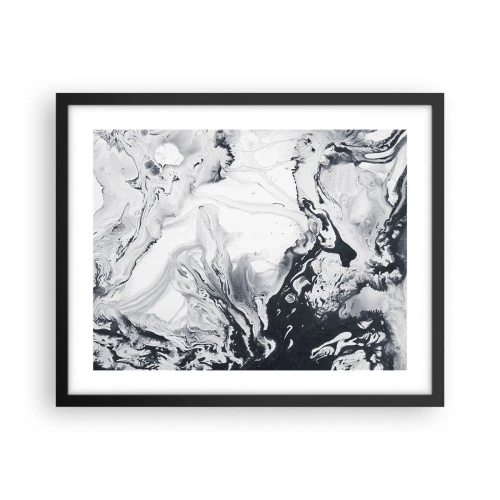 Pôster com moldura preta - O Interior da Terra - 50x40 cm