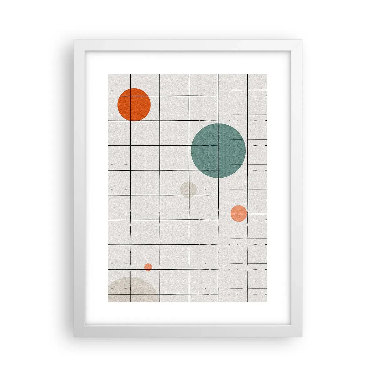 Pôster em moldura branca - Encurralado. Nós ou eles? - 30x40 cm