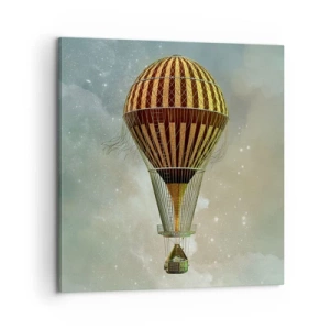 Quadro em tela - Voos pioneiros - 60x60 cm