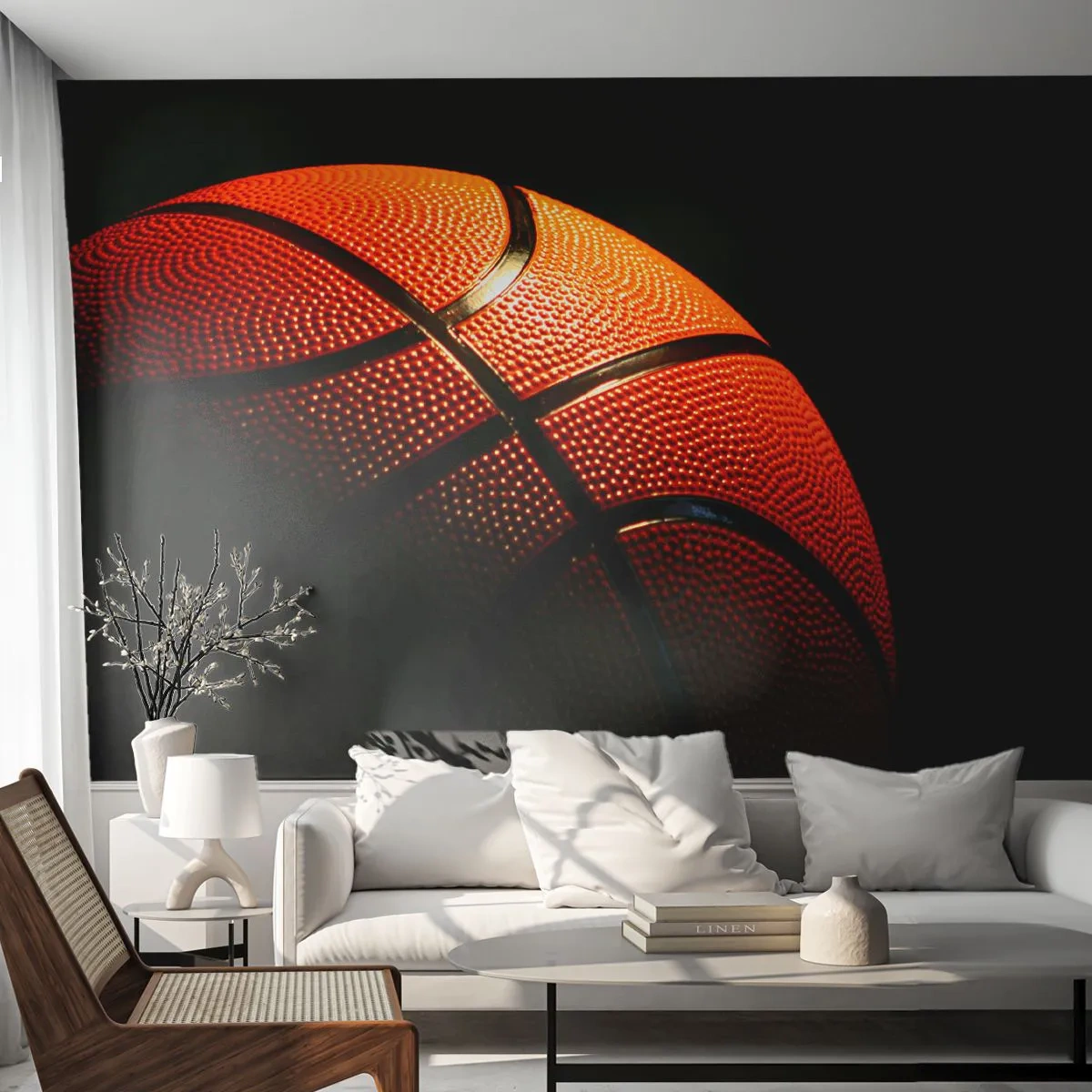 Papel de Parede Autocolante Deluxe Sticker - Linda como um planeta - Esporte, Basquetebol, Basquetebol - 500x350 cm