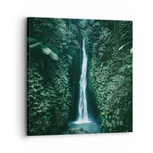 Quadro em tela - Primavera tropical - 30x30 cm