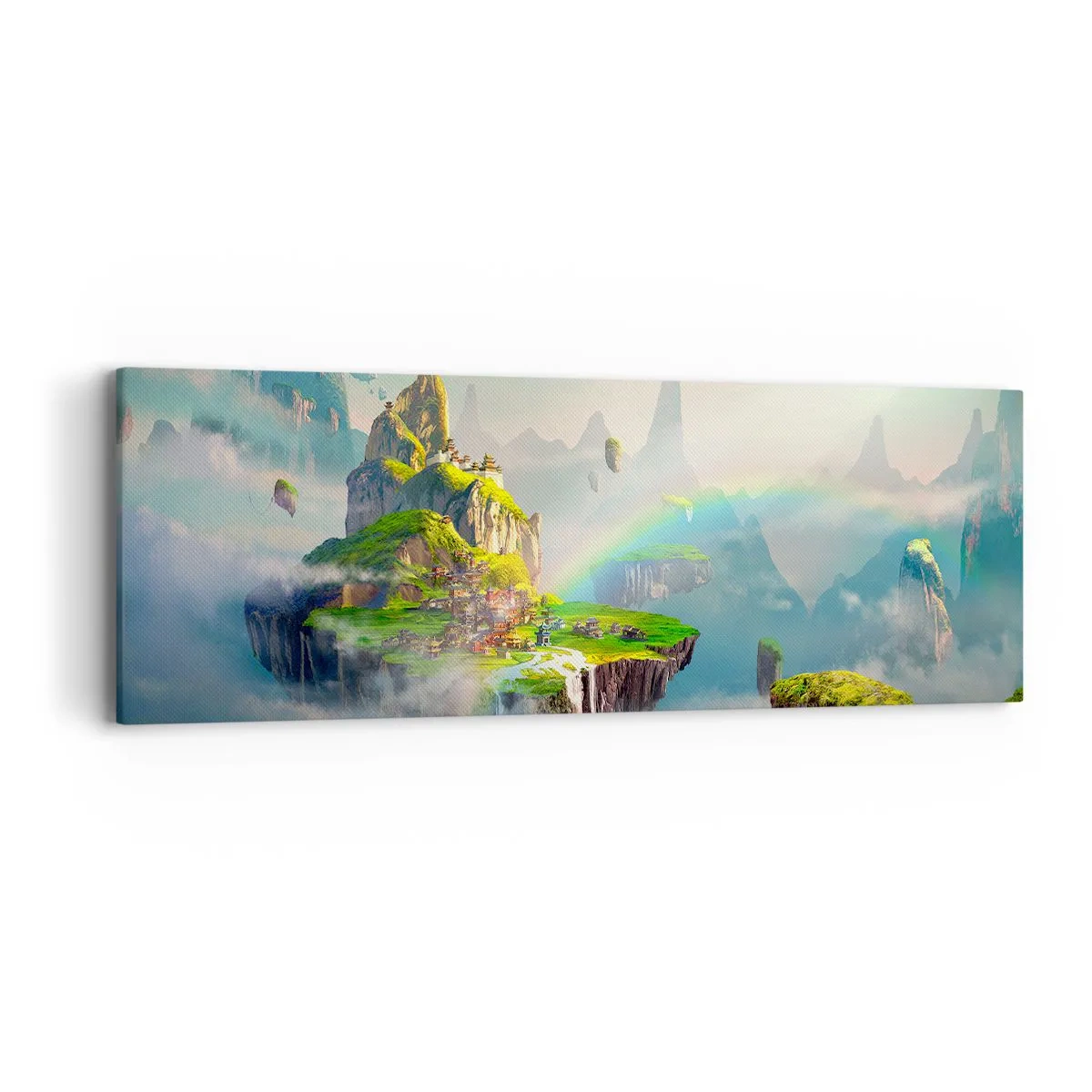 Quadro em tela - Meio do céu - as ilhas felizes - 90x30 cm