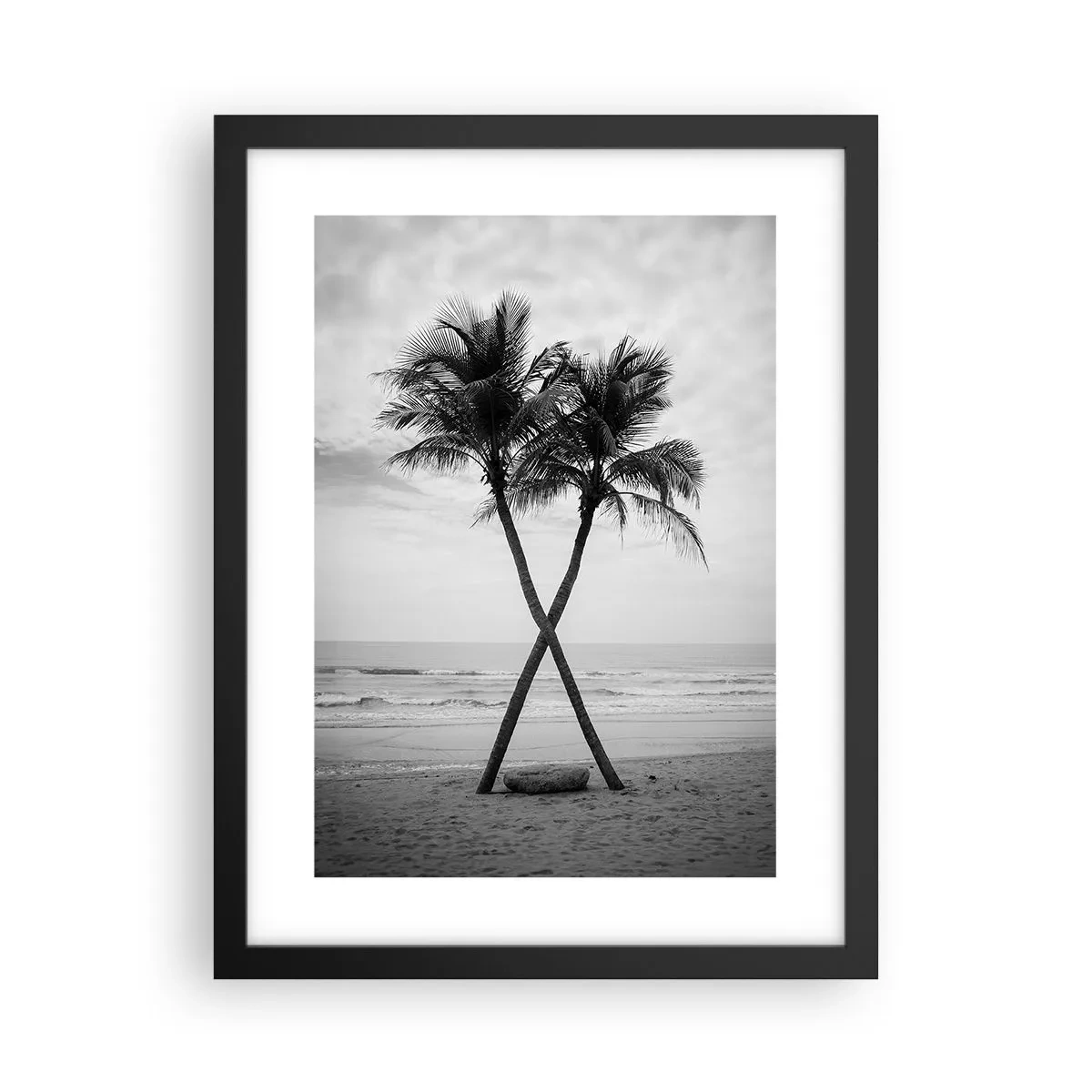 Pôster com moldura preta - Sentiu a presença - 30x40 cm
