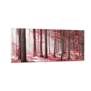 Quadro em vidro - O vermelho também é belo - 100x40 cm