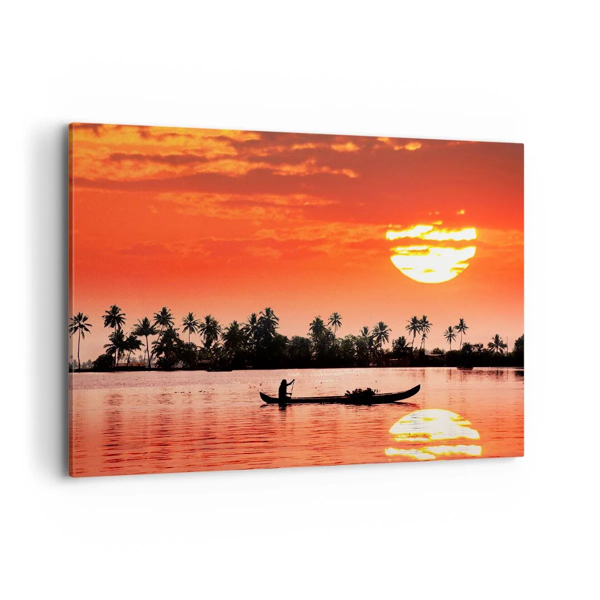 Quadro em tela - A calma dos trópicos ao pôr do sol - 100x70 cm