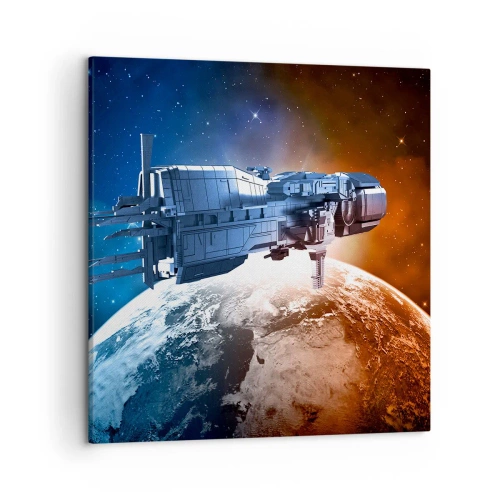 Quadro em tela - Observador atento - 50x50 cm