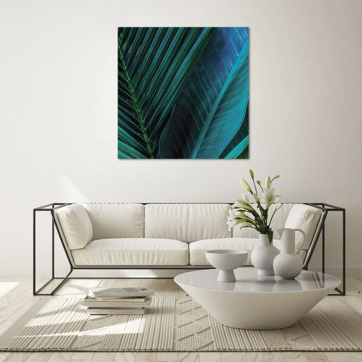 Quadro em vidro - Anatomia da vegetação - 60x60 cm