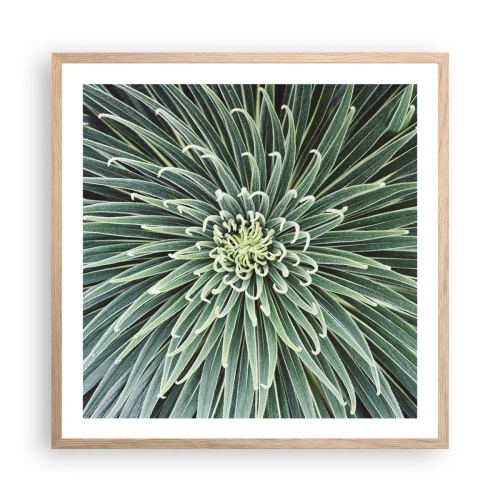 Pôster com moldura de carvalho claro - Nasce uma estrela - 60x60 cm