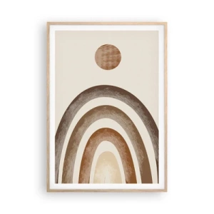 Pôster com moldura de carvalho claro - Numa galáxia muito distante - 70x100 cm