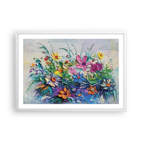 Pôster em moldura branca - Não é de todo natureza morta - 70x50 cm