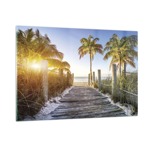 Quadro em vidro - Direto para o paraíso - 120x80 cm