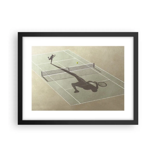 Pôster com moldura preta - Supera-te - 40x30 cm