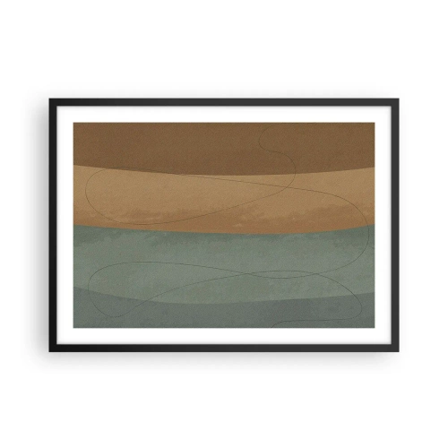 Pôster com moldura preta - Composição horizontal - 70x50 cm