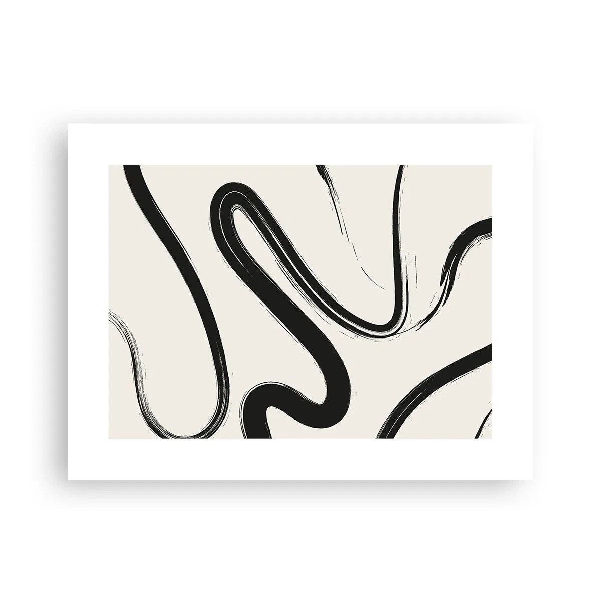 Pôster - Capricho preto e branco - 40x30 cm