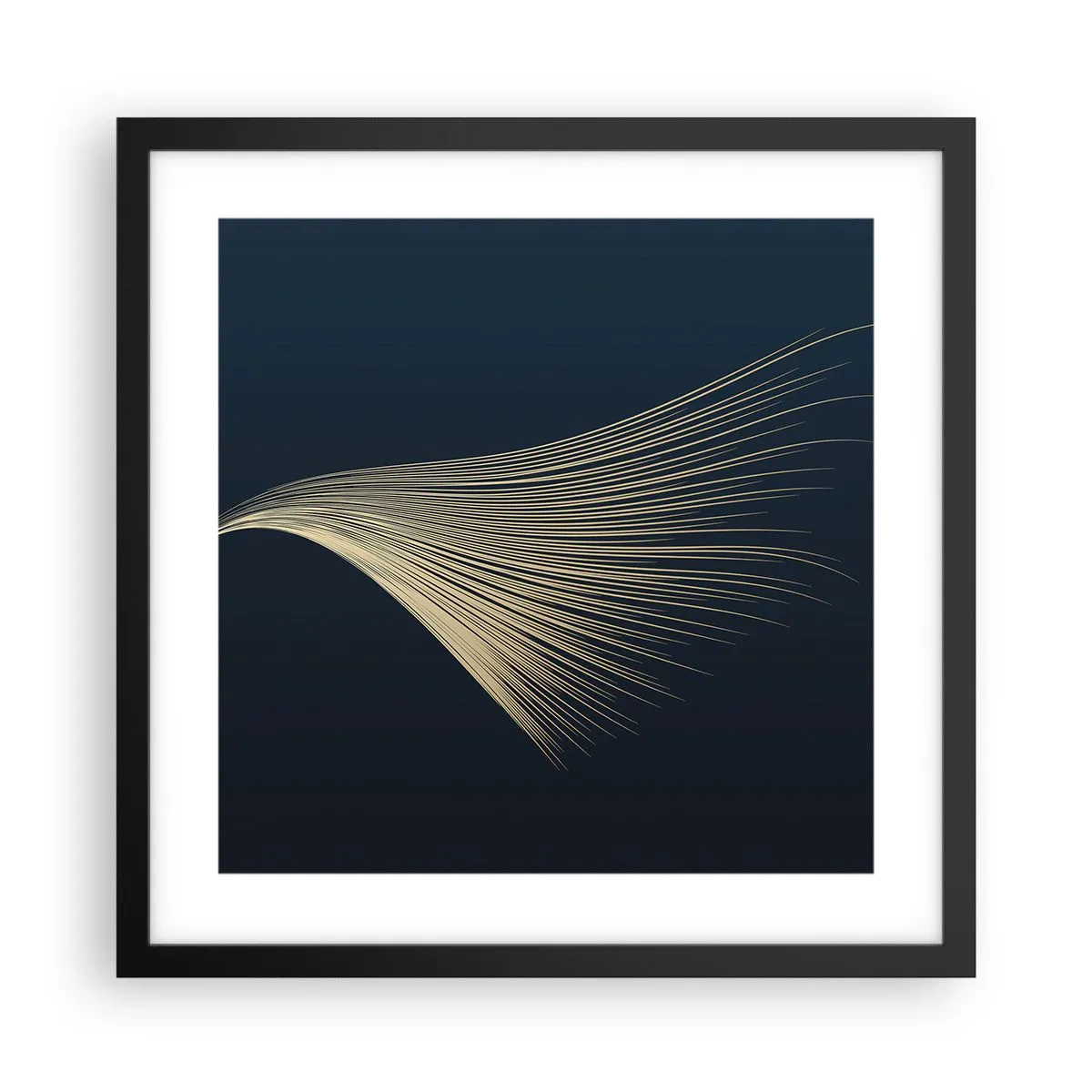 Pôster com moldura preta - Como o cabelo de um anjo - 40x40 cm