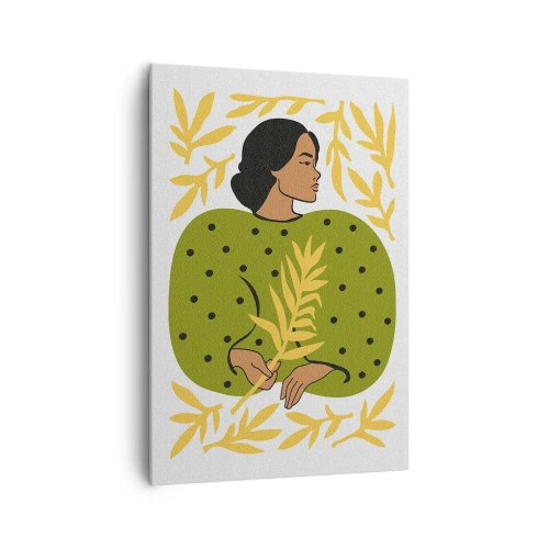 Quadro em tela - Rapariga havaiana - 70x100 cm