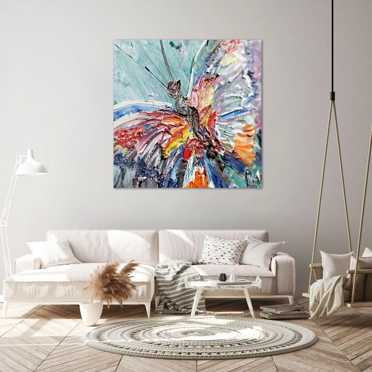 Quadro em tela - Pintado pela natureza - 40x40 cm