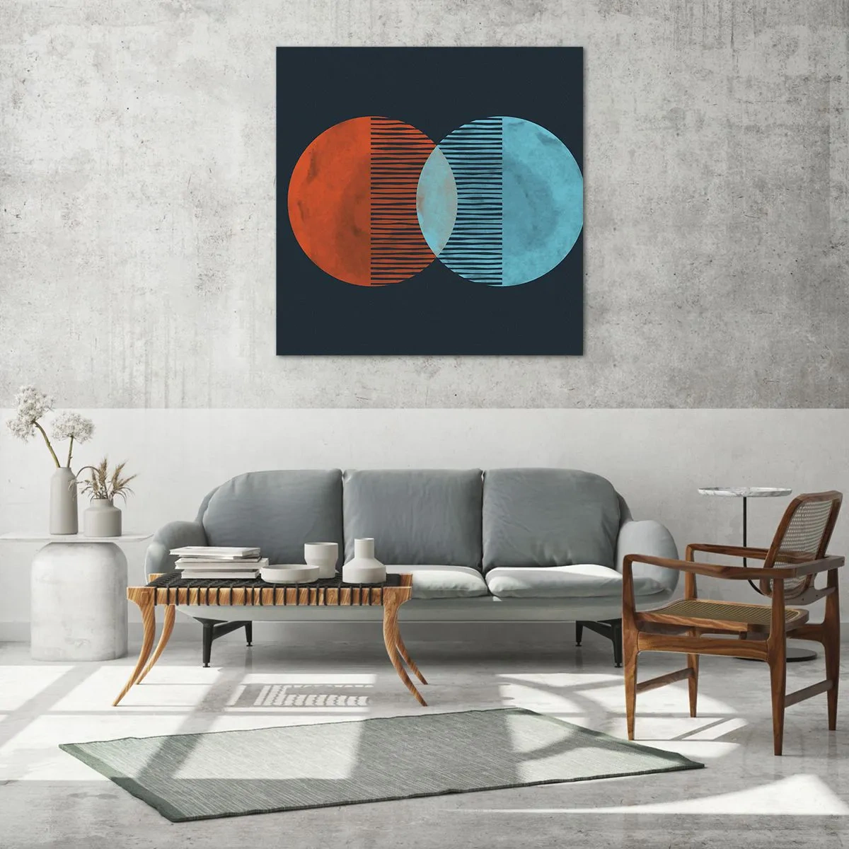 Quadro em vidro - Fantasia astronómica - 50x50 cm