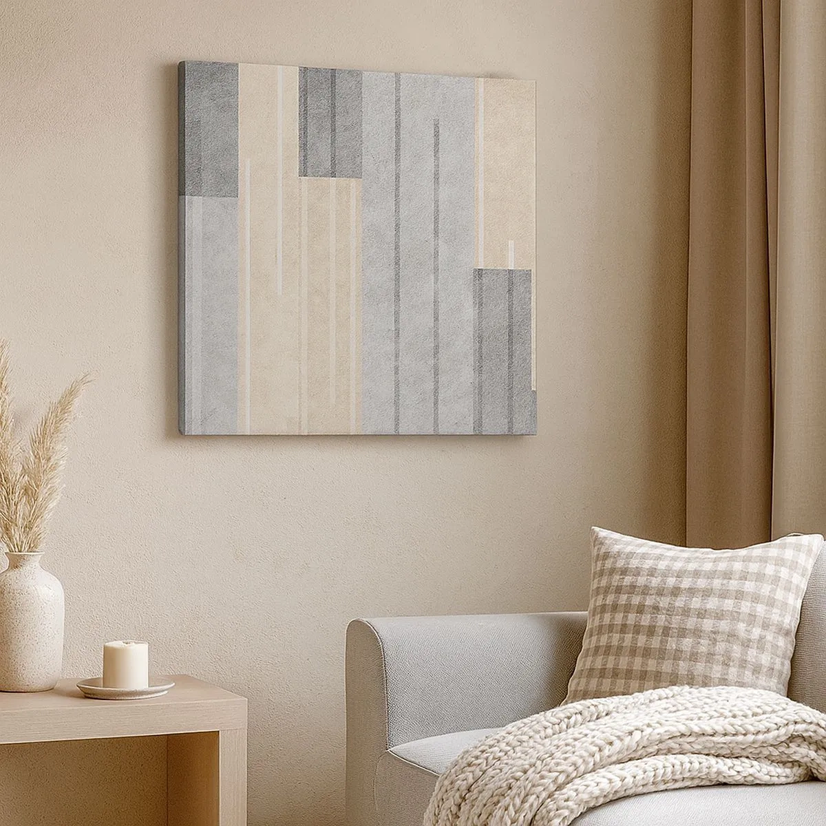 Quadro em tela - Composição: mantenha vertical - 30x30 cm