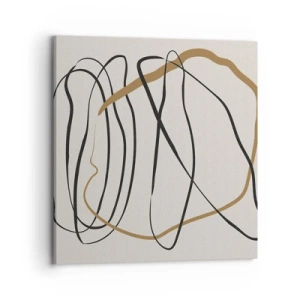 Quadro em tela - Composição – dança em loop - 70x70 cm