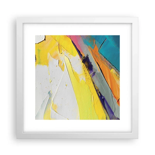 Pôster em moldura branca - Anatomia da luz - 30x30 cm