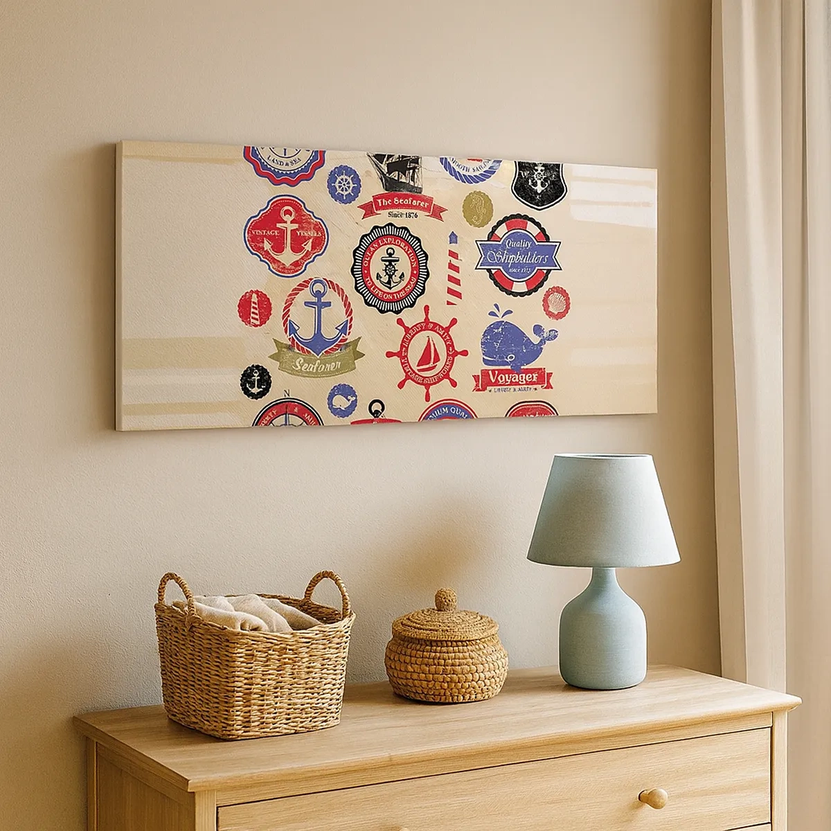 Quadro em tela - Irmandade da vela - 30x30 cm