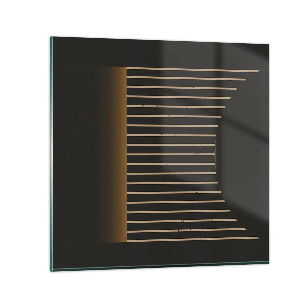 Quadro em vidro - Explorar a escuridão - 60x60 cm