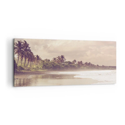Quadro em tela - Carícia das ondas - 100x40 cm