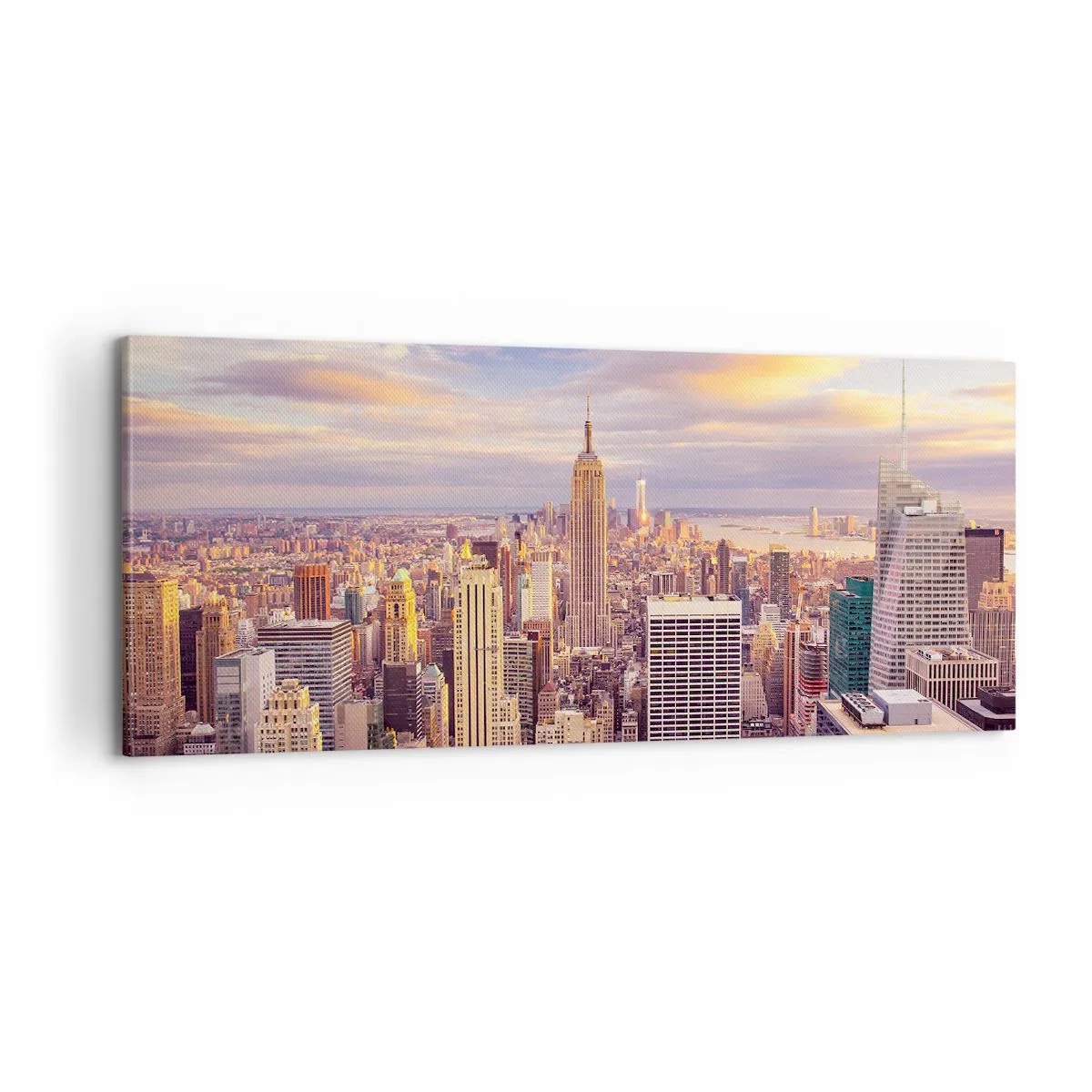 Quadro em tela - Alcançar as nuvens - 100x40 cm