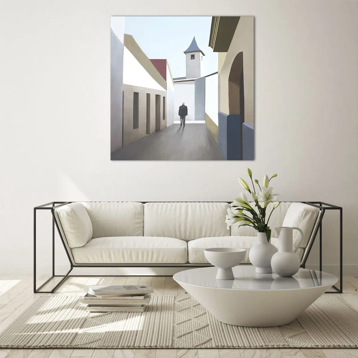 Quadro em vidro - Um passeio ensolarado - 70x70 cm