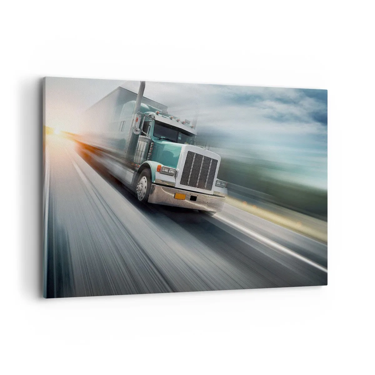 Quadro em tela - Gigante americano com pressa - 100x70 cm