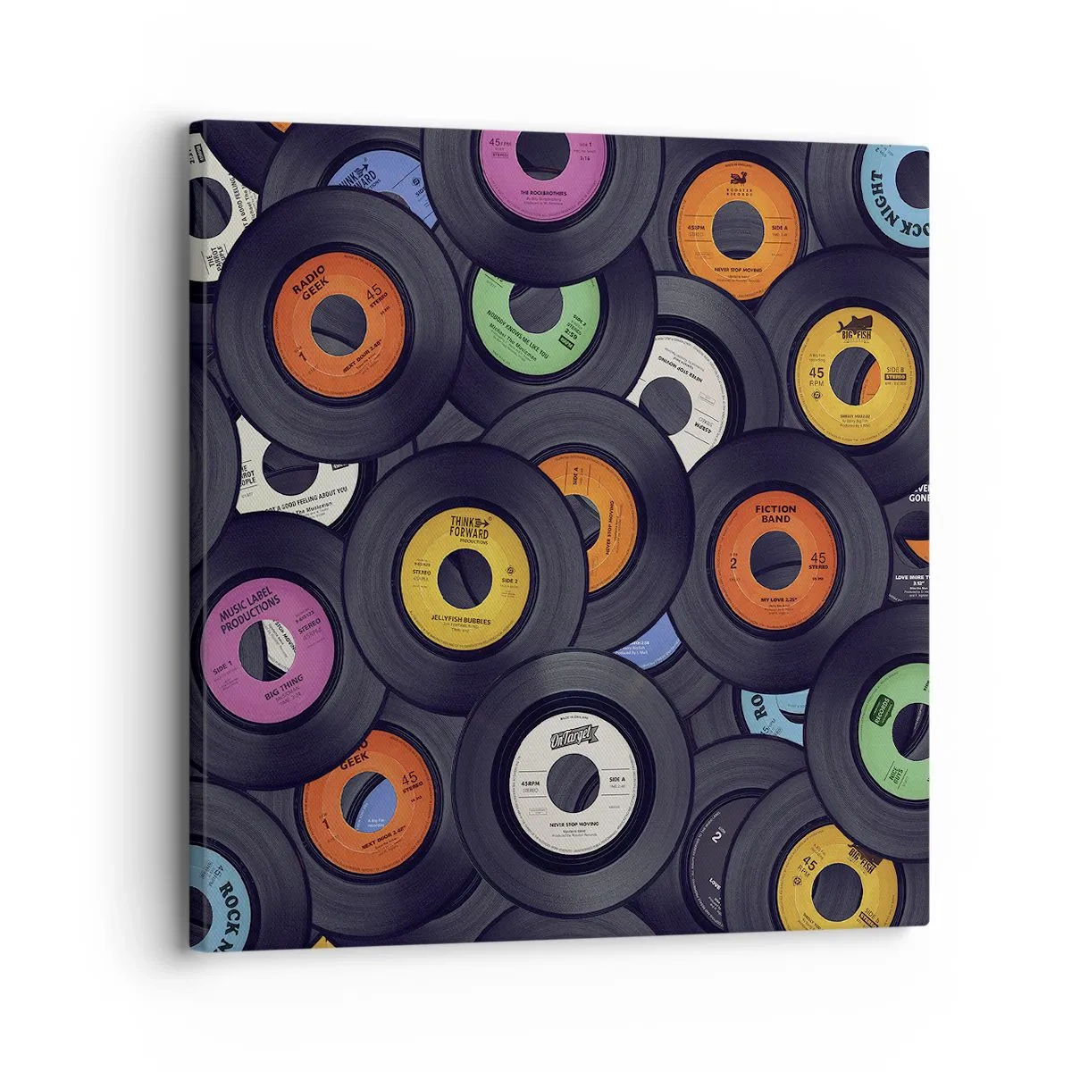 Quadro em tela - Cores dos clássicos - 30x30 cm