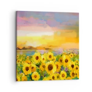 Quadro em tela - O próprio sol desceu à terra - 70x70 cm