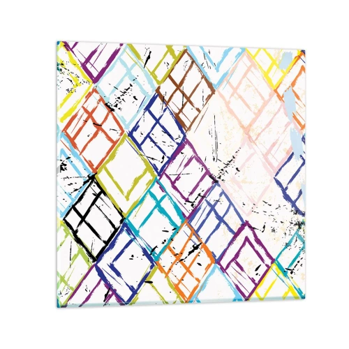 Quadro em vidro - Quartos para alugar - 60x60 cm