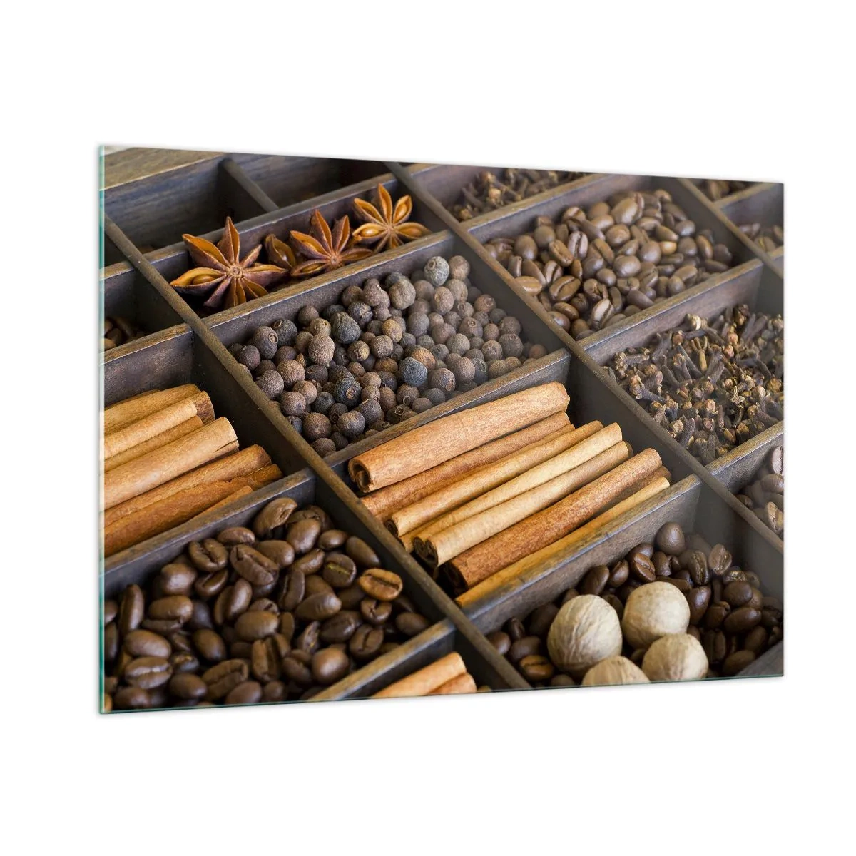 Quadro em vidro - Um tesouro de aromas - 100x70 cm