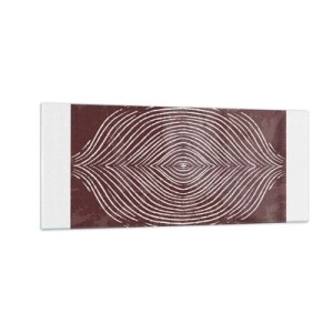 Quadro em vidro - O espaço fala - 100x40 cm